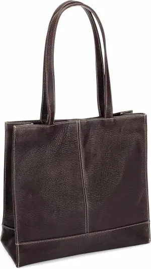 Le Donne Leather Everly Tote - Premium Full-Grain Colombian Vaquetta Cowhide Leather Tote Bag, 12.5” x 12.5” x 5”
