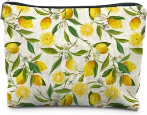 Lemon Makeup Bag - Summer Fruit Lover Cosmetic Gifts