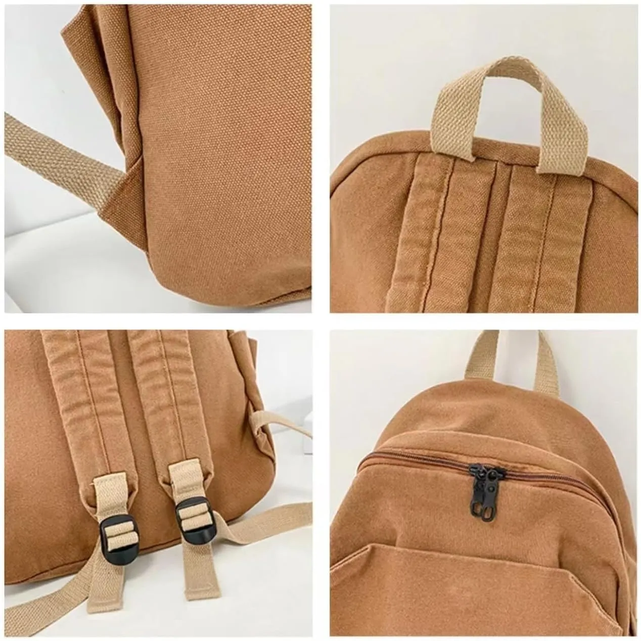 Lightweight Laptop Backpack Gym Bag Canvas Backpack Y2K Aesthetic Shoulder Bag Vintage Travel Rucksack