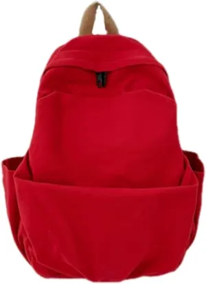 Lightweight Laptop Backpack Gym Bag Canvas Backpack Y2K Aesthetic Shoulder Bag Vintage Travel Rucksack