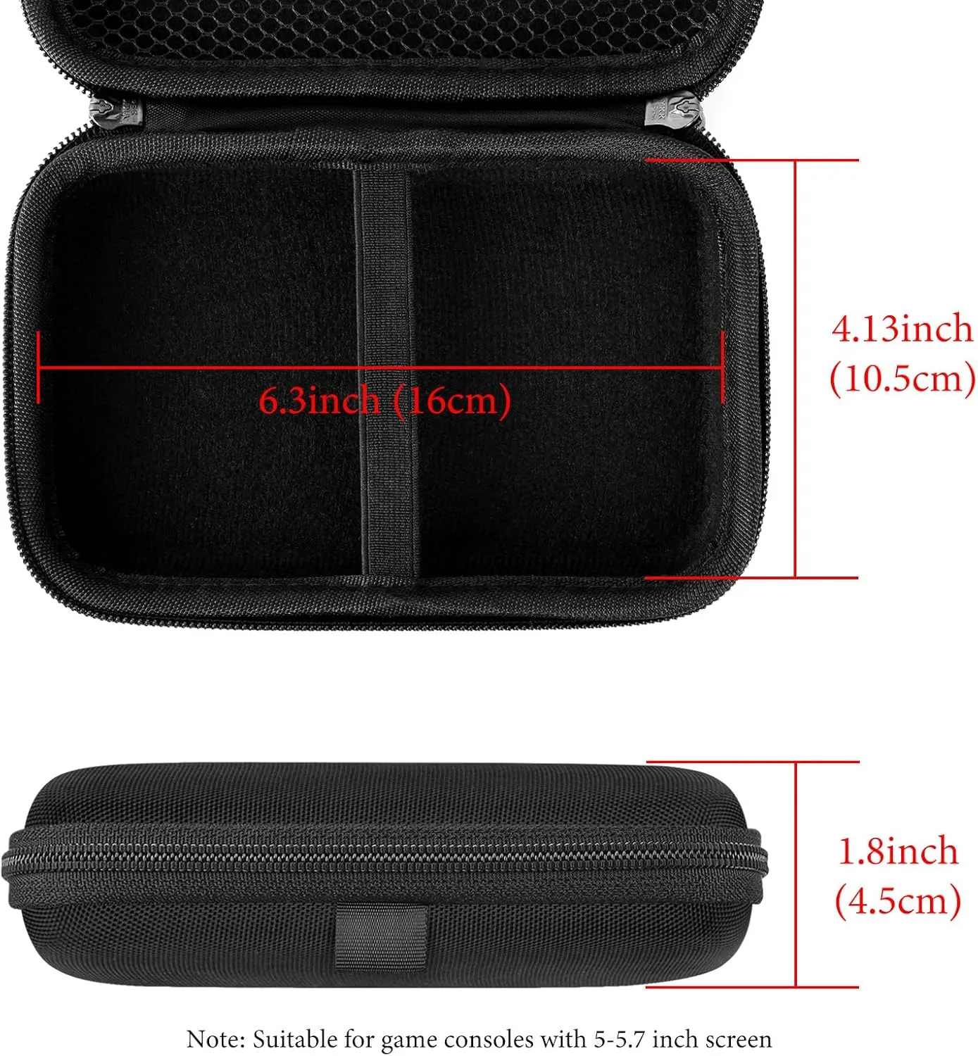 Linkidea Handheld Game Console Carrying Case, Protective Travel Retro Mini Game Player Box for Charging Cable, Earplugs, Batteries and Accessories
