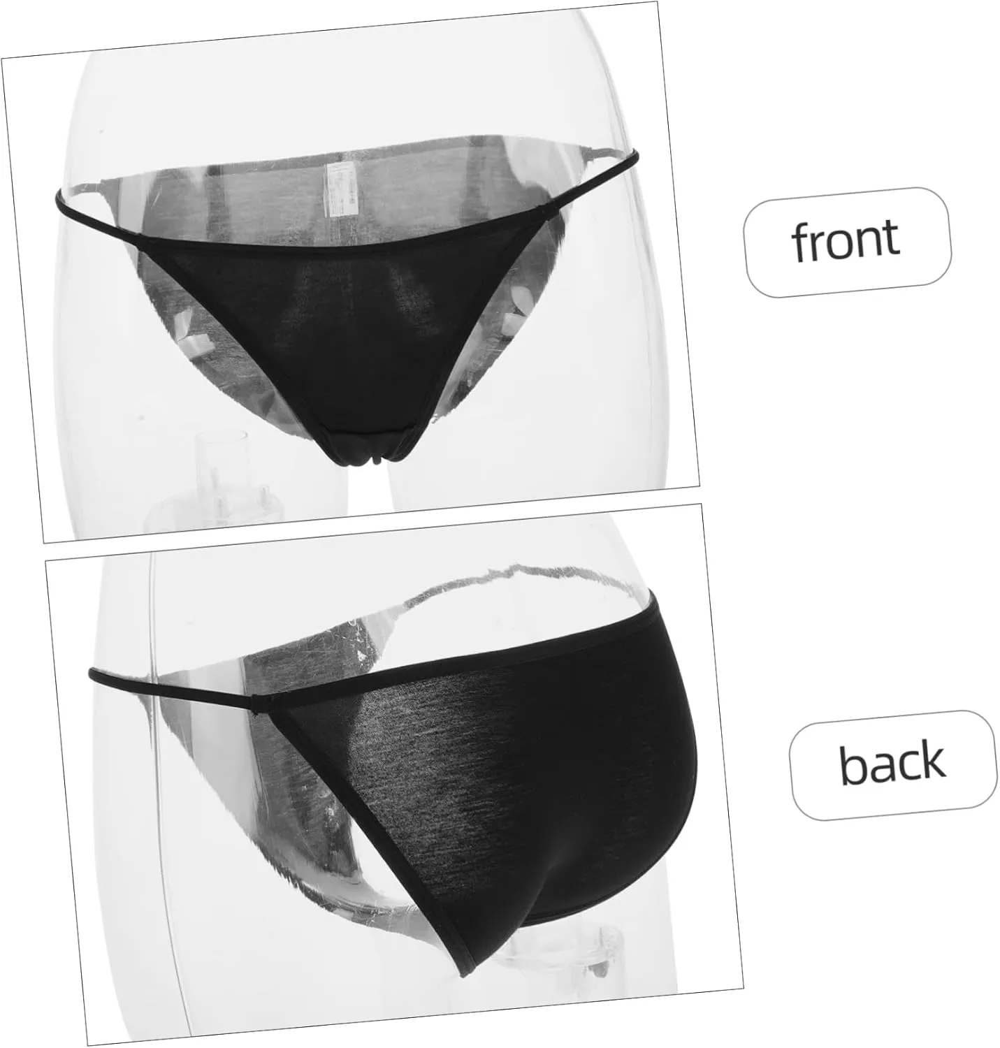 Low Waist Invisible Underwear Panties Bodysuits for Women Underwear for Dance Seamless Stretch Briefs