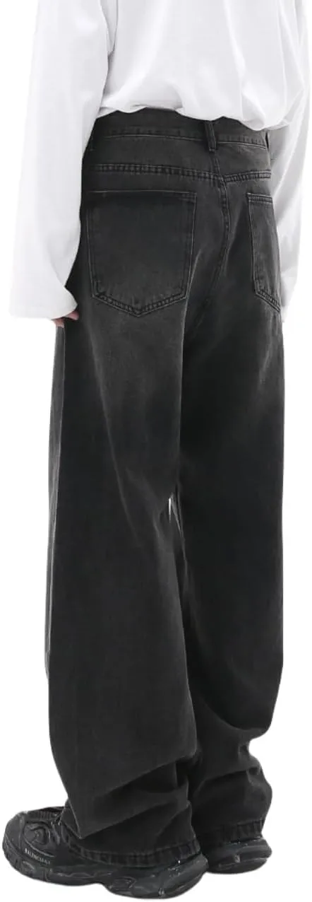 Men's Baggy Jean Vintage Hip Hop Jeans Causal Dance Skateboard Denim Pants