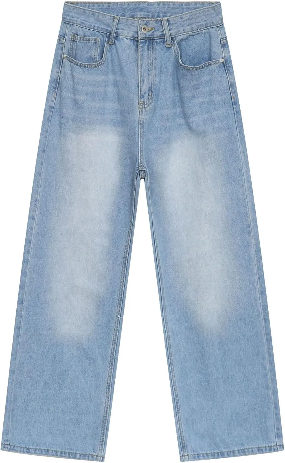 Men's Baggy Jean Vintage Hip Hop Jeans Causal Dance Skateboard Denim Pants