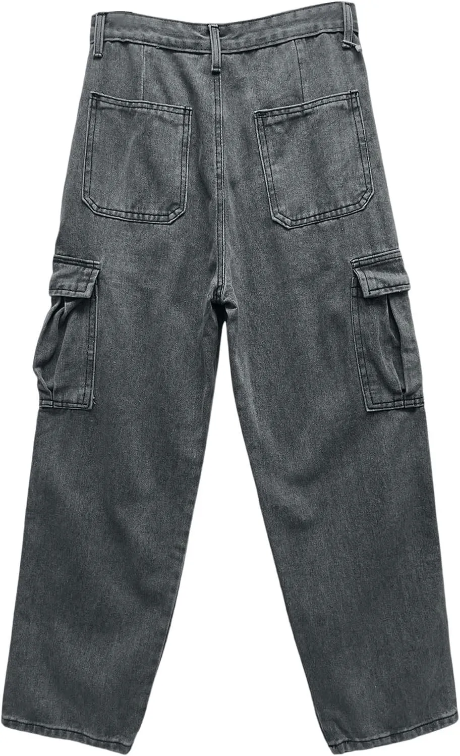 Men's Baggy Jeans Joggers Loose Fit Straight Leg Denim Pants Vintage Relaxed Streetwear Wide Leg Trousers