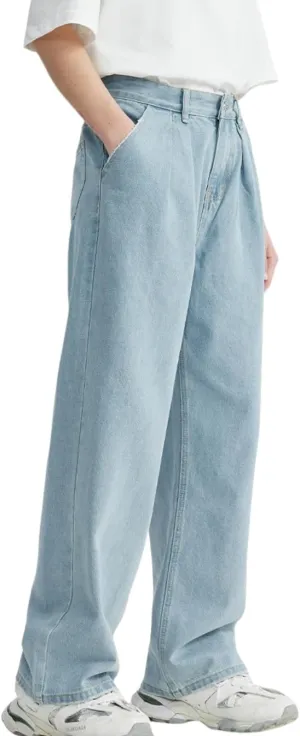 Mens Baggy Jeans Y2k Loose Fit Skater Jeans Casual Vintage Plain Wide Leg Grunge Pants Straight Leg Hip Hop Denim Jeans