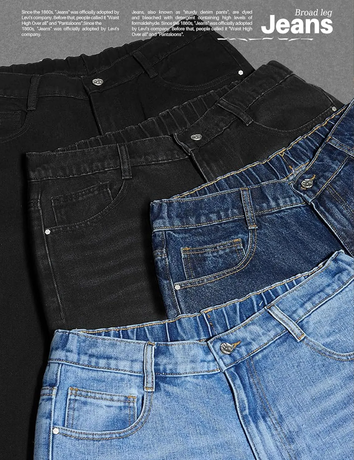 Mens Hip Hop Skater Jeans Vintage Loose Fit Dance Skateboard Pants Casual Solid Denim Trousers
