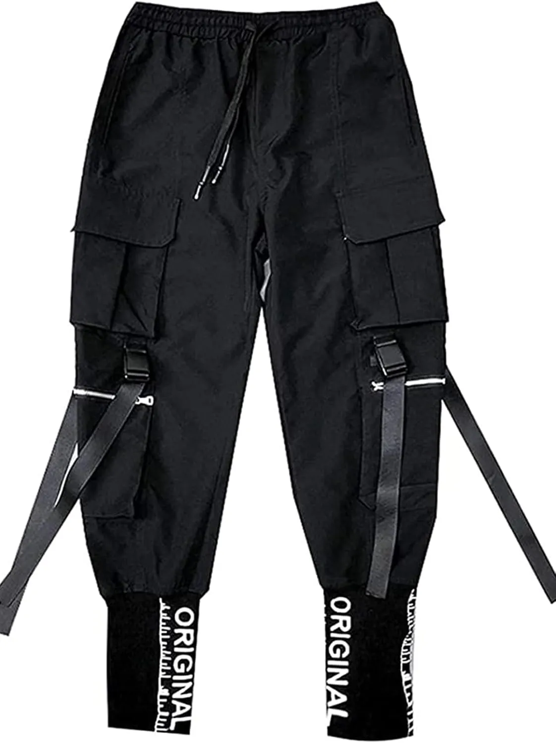 Men's Joggers Punk Cargo Baggy Techwear Hip Hop Harem Streetwear Tactical Track Pants