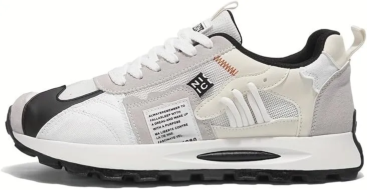 Men's Sports Casual Shoes, Comfortable Outdoor Running Shoes, Thick Sole Breathable Creative Color