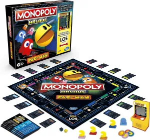Monopoly Arcade Pac-Man, Monopoly Board Game for Children Aged 8 , Includes Bank and Arcade Machine