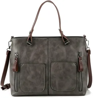 Multi Pockets Crossbody Retro Hobo Shoulder Top Handle Handbag Purse for Work Women’s Tote Handbag