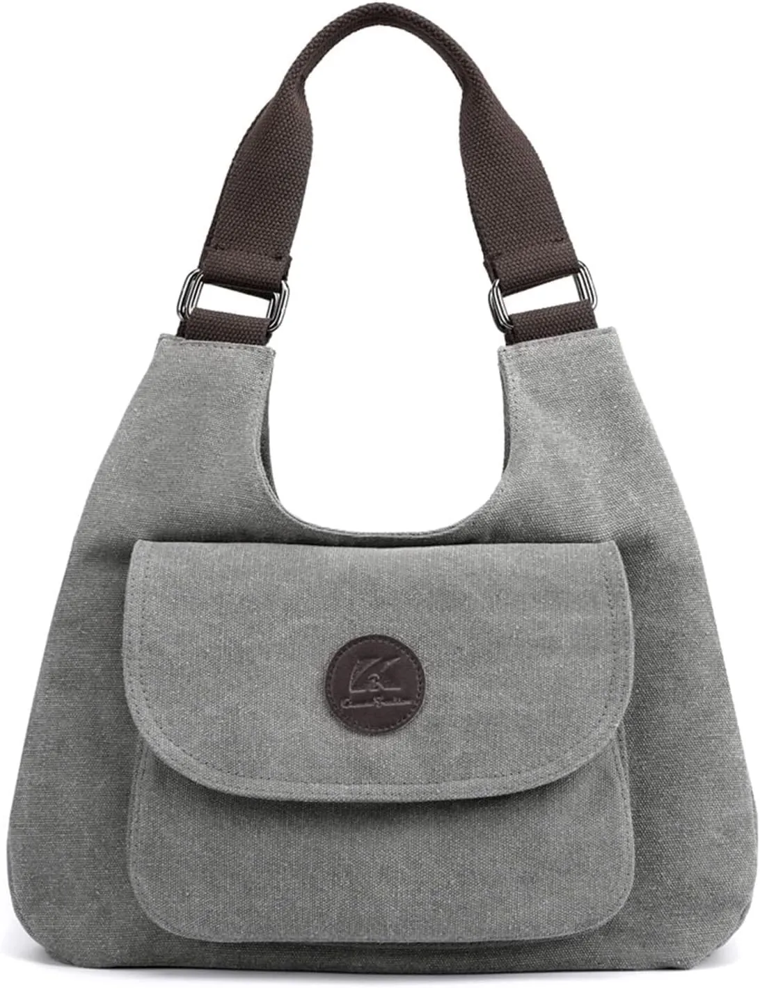 Multifunctional Clutch Tote Ladies Top Handle for Shopping Retro Women Underarm Canvas Shoulder Casual Handbag
