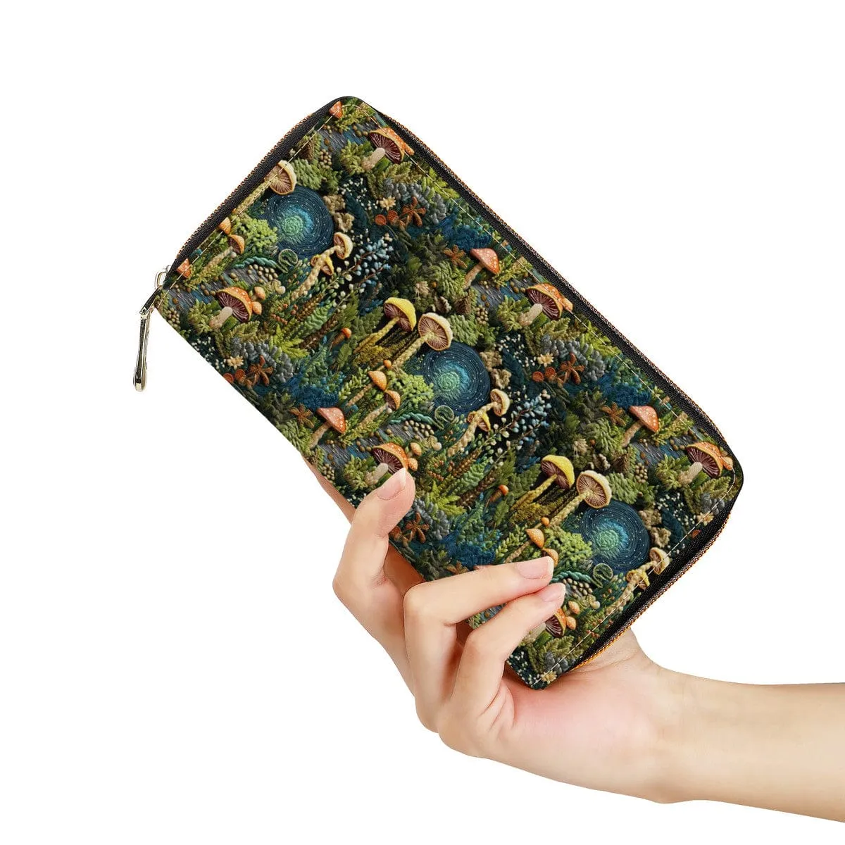 Mushroom Land Zip-Around Wallet