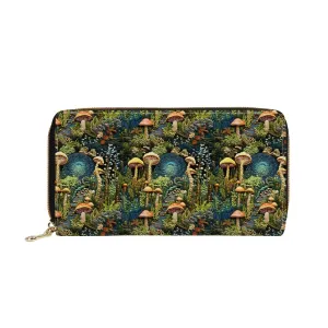 Mushroom Land Zip-Around Wallet