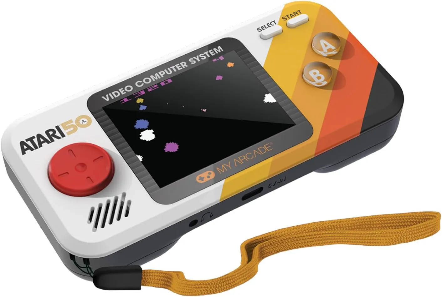 My Arcade Atari Pocket Player Pro: Handheld Portable Video Game Console with 100 Games, 2.75" Color Display, Ergonomic Design