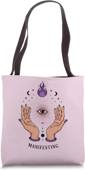 Mystical Hands Manifest Spiritual Astrology Magic Chakra Tote Bag