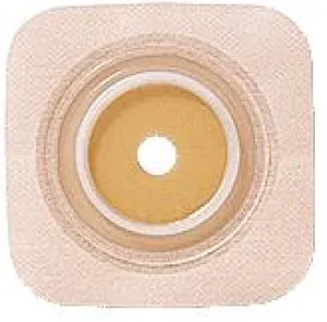 Natura® Stomahesive® Skin Barrier, 4" x 4" (10cm x 10cm) Tan, Cut-to-Fit Stoma Opening 1/2" - 1-1/4" (13mm - 32mm), Flange 1-3/4" (45mm) - Box of 10