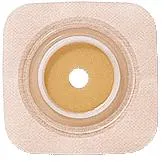 Natura® Stomahesive® Skin Barrier, 4" x 4" (10cm x 10cm) Tan, Cut-to-Fit Stoma Opening 1/2" - 1-1/4" (13mm - 32mm), Flange 1-3/4" (45mm) - Box of 10
