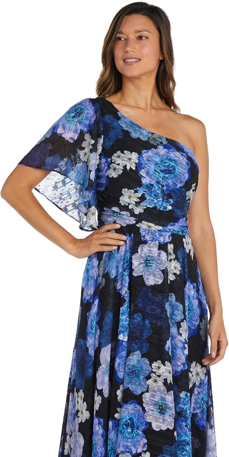 Nightway Women's Blossom Romance Asymmetrical Gown