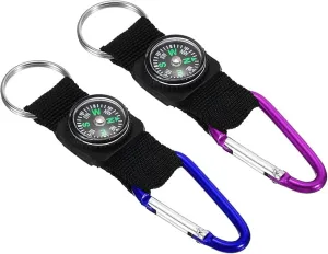 PATIKIL Compass Keychain Belt Clip,for Camping Outdoors