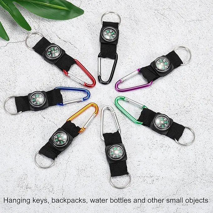 PATIKIL Compass Keychain Belt Clip,for Camping Outdoors