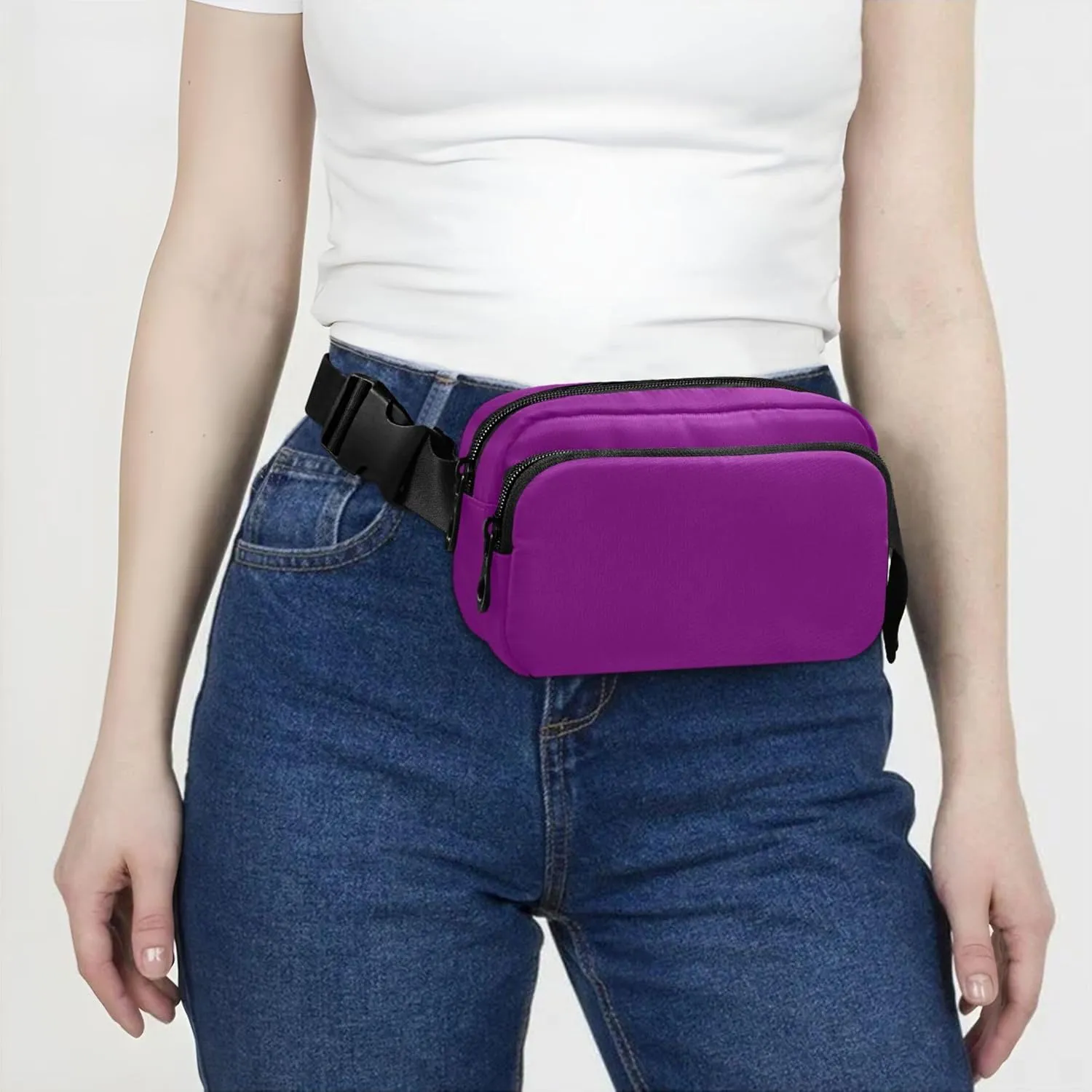 Patriarch Fanny Pack for Women Waterproof Hip Bag Belt Purse Bright Waist Pouch for Women