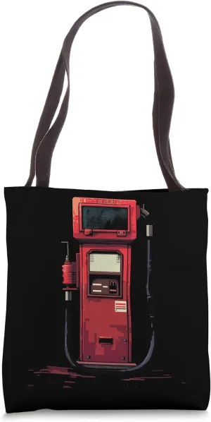 Pixel Fuel Pump Tote Bag