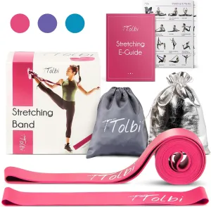 Premium Stretch Bands for Dancers - Flexibility & Ballet Stretching Band, Dance Equipment for Splits & Strength, Ideal Gifts for Ballet, Gymnastics, Cheerleading, Yoga and Pilates Training Stuff