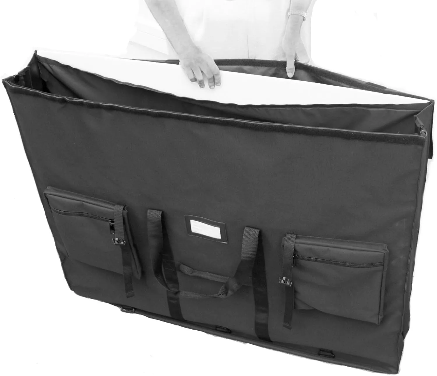 Professional Expandable Art Portfolio Case (41" x 61") Oversized for Art, Foam Boards, Marketing Displays, Trial Exhibits, Advertising Signage, Product Samples, or Flat Screen TV's/Monitors