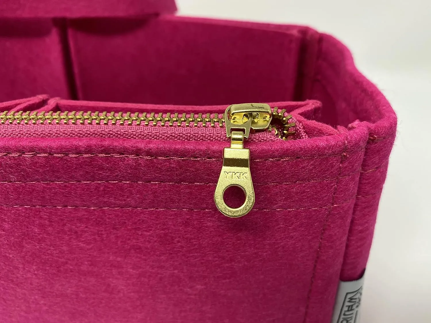 Purse Organizer Insert with zippers | designed for Louis Vuitton LV Graceful MM Bags Shaper Liner Divider Protector | 3mm Felt (Peony)