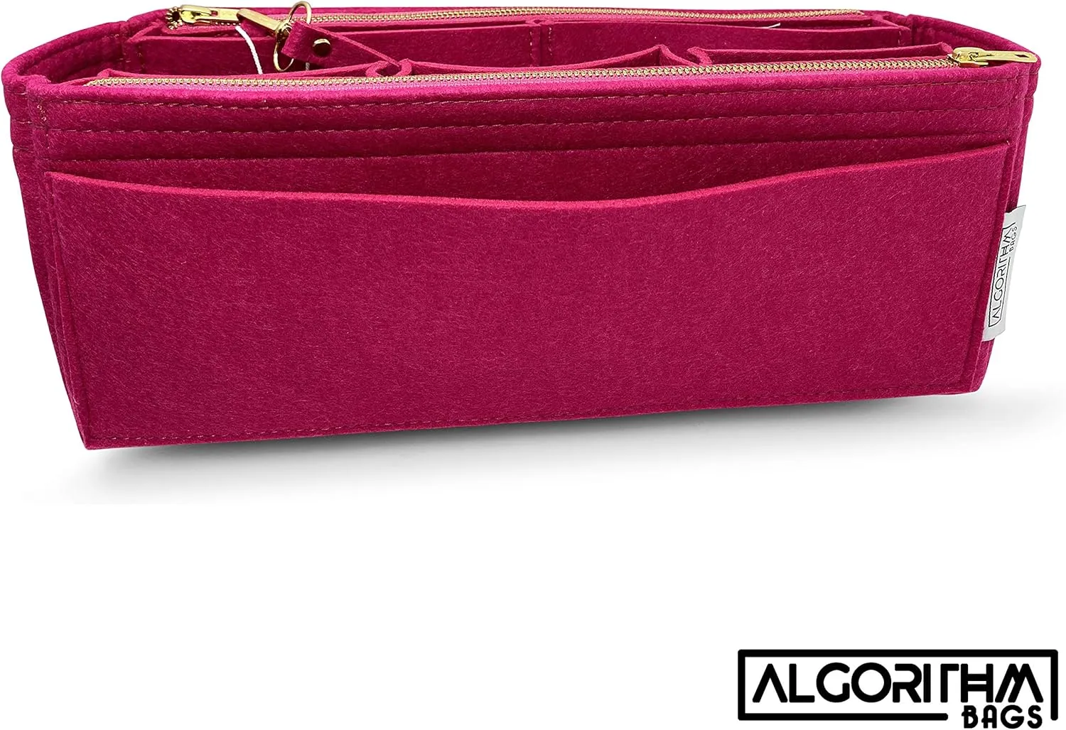 Purse Organizer Insert with zippers | designed for Louis Vuitton LV Graceful MM Bags Shaper Liner Divider Protector | 3mm Felt (Peony)