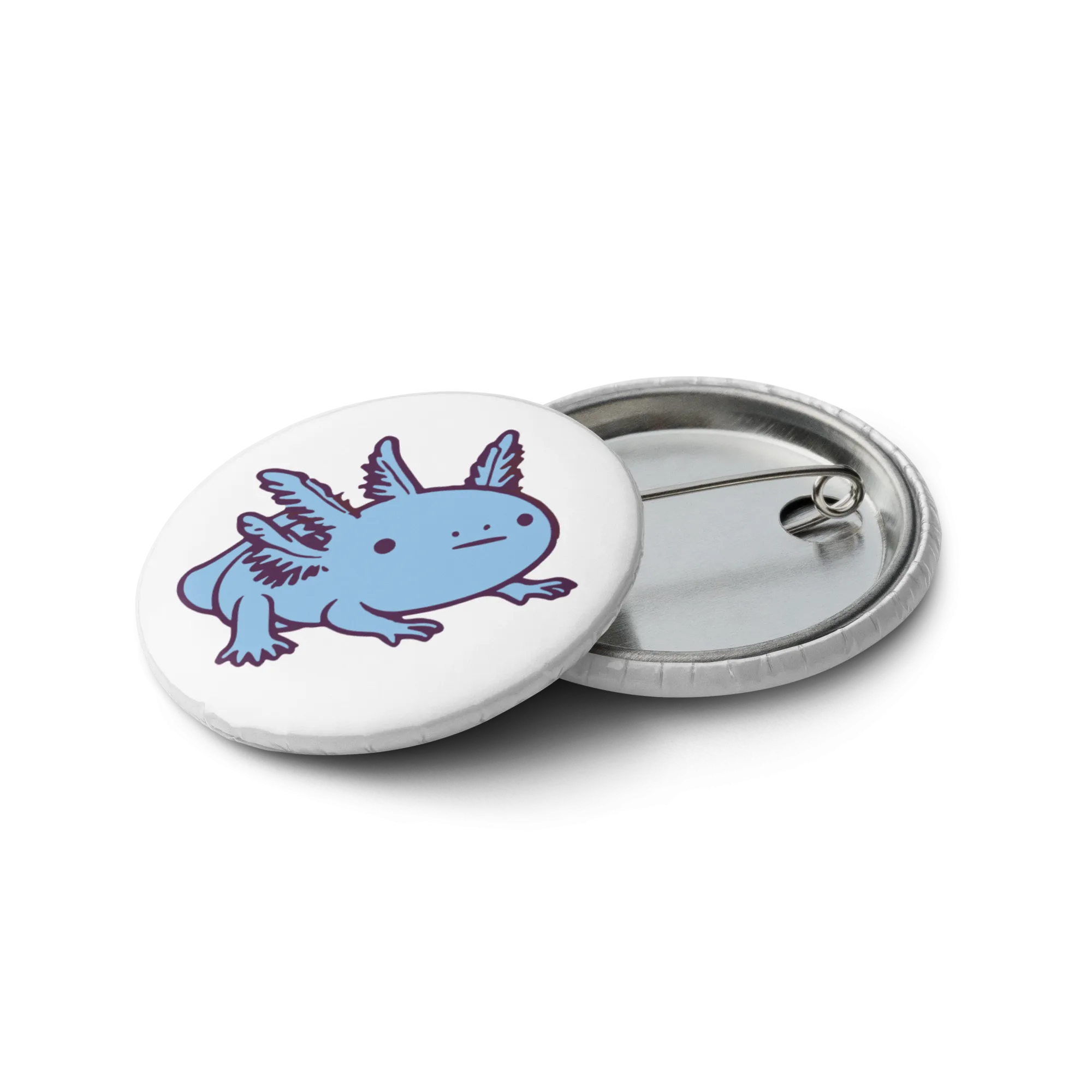 Rainbow-Lined Axolotl | Set of pin buttons