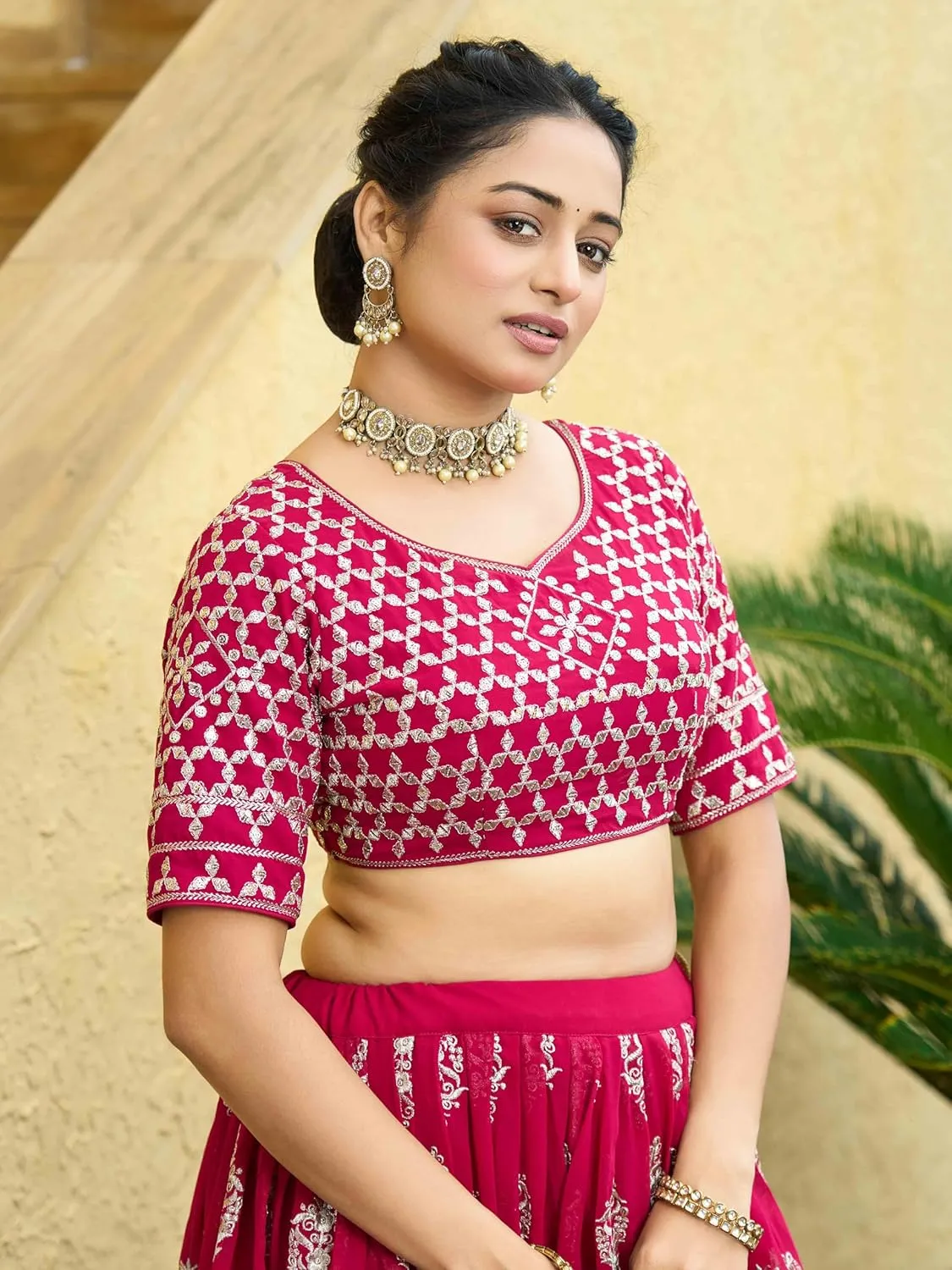 Ready To Wear A Line Wedding Bridesmaid Guest Lehenga With Matching Choli And Dupatta, Party, Festive Wear For Women