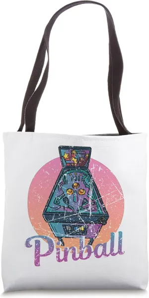 Retro Vintage Arcade Gift - Distressed Look Pinball Tote Bag