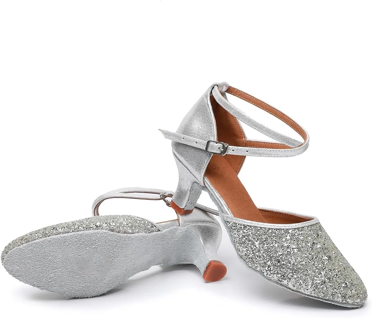 Rosefinch Women's Professional Latin Dance Shoes Satin Salsa Ballroom Wedding Dancing Shoes
