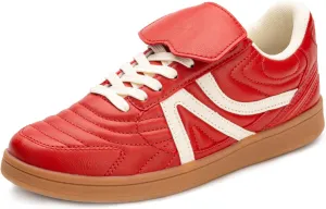 Rosella Carlie Sneakers for Women - Comfortable Casual Walking Tennis Shoes Non-Slip Shoes for Women - Lace-Up Fashion Sneakers Trendy Women's Footwear