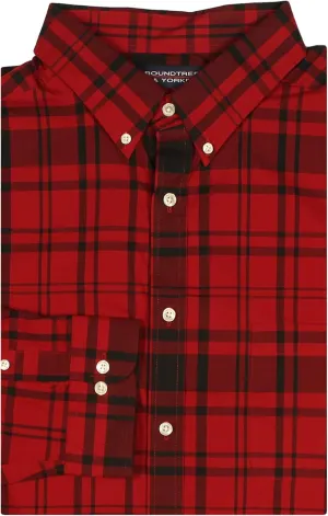 Roundtree & Yorke Luxury Cotton Men's Big and Tall Long Sleeve Shirt with Pocket