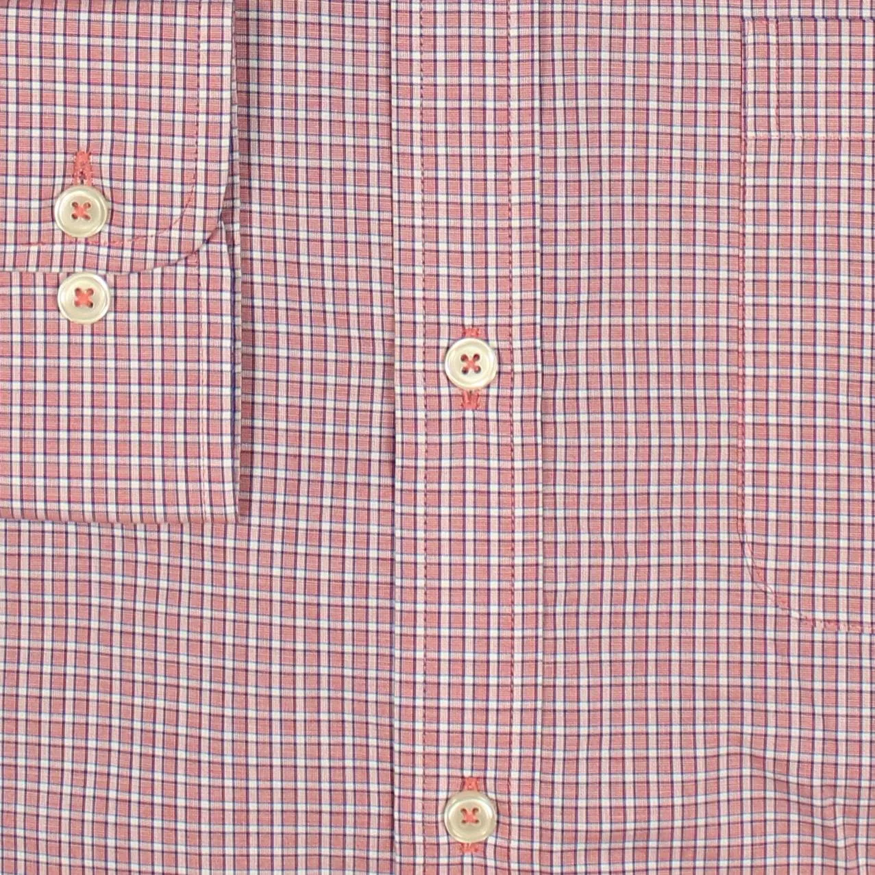 Roundtree & Yorke Luxury Cotton Men's Big and Tall Long Sleeve Shirt with Pocket