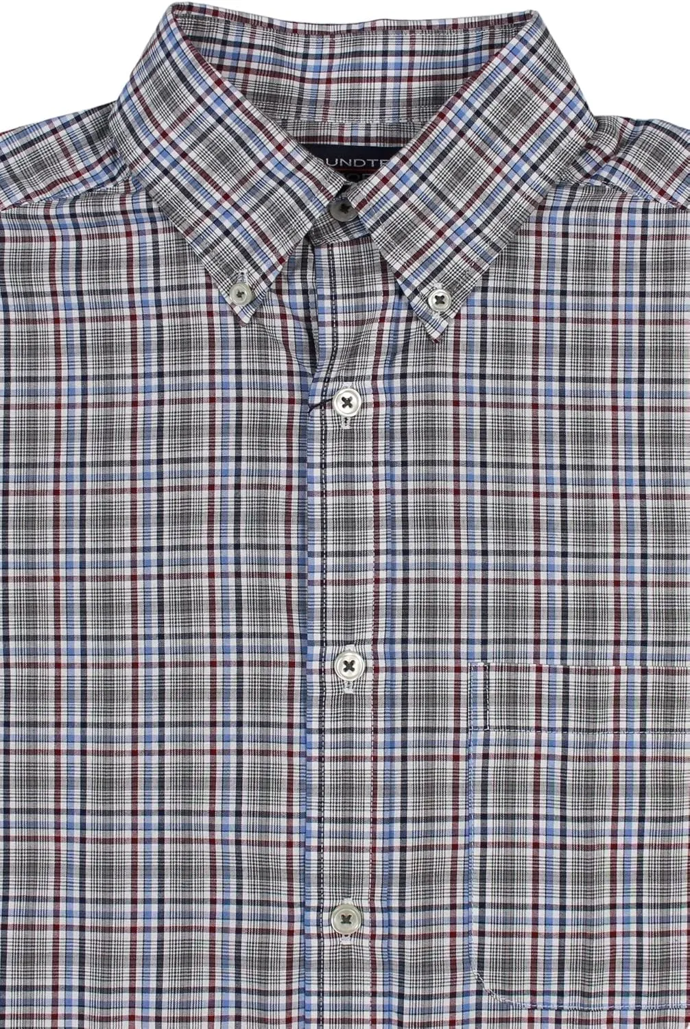 Roundtree & Yorke Luxury Cotton Men's Long Sleeve Shirt with Pocket, Regular Sizes