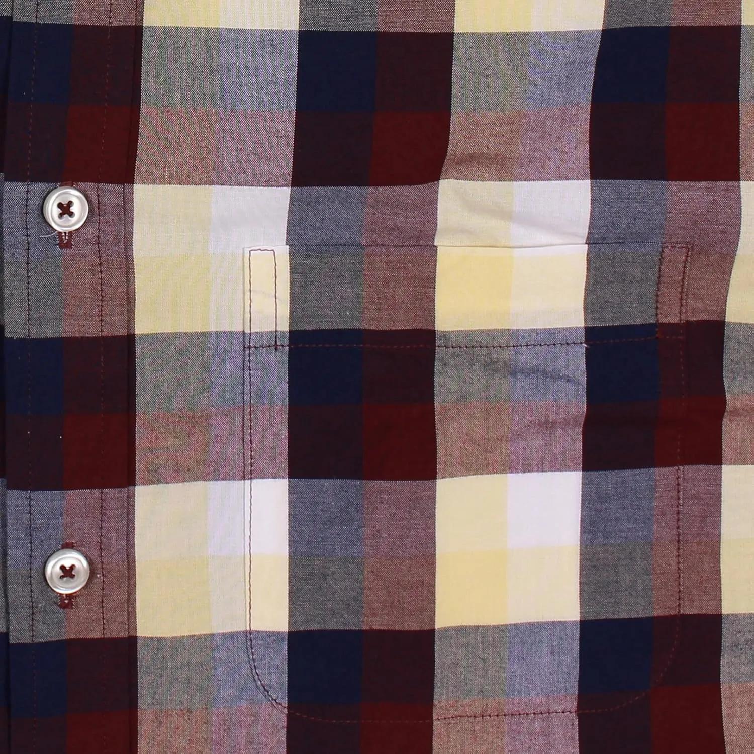 Roundtree & Yorke Luxury Cotton Men's Long Sleeve Shirt with Pocket, Regular Sizes
