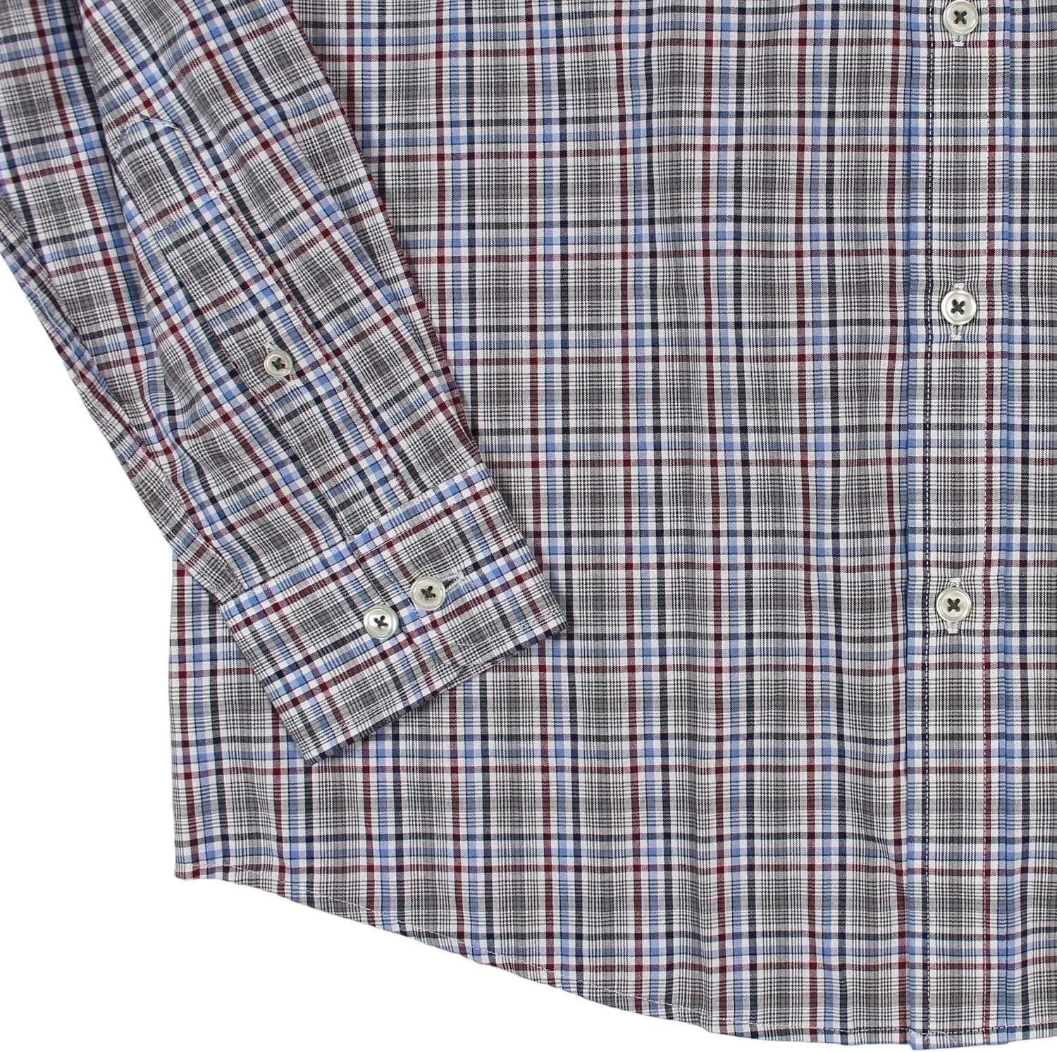 Roundtree & Yorke Luxury Cotton Men's Long Sleeve Shirt with Pocket, Regular Sizes