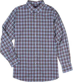 Roundtree & Yorke Luxury Cotton Men's Long Sleeve Shirt with Pocket, Regular Sizes