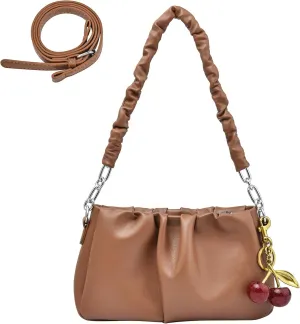 Shoulder Bags for Women, Purses for Women Crossbody Bag Tote Bag Wallet with 2 Removable Straps 1 Cherry Keychain