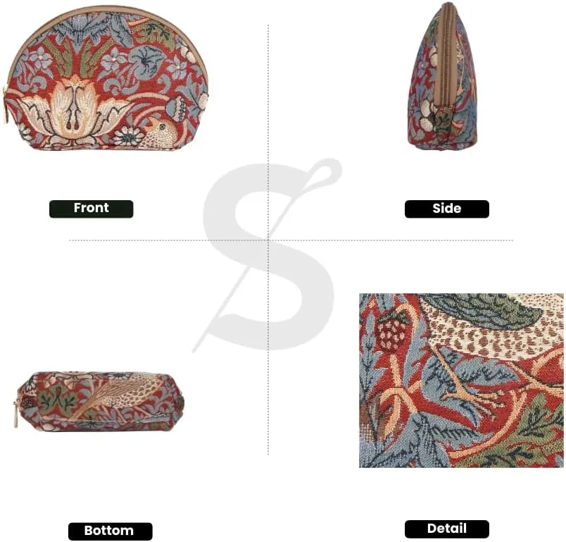 Signare Tapestry Cosmetic Bag Toiletry Makeup Bag for Women