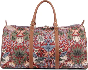 Signare Tapestry Large Travel Duffle Bag Ladies Overnight Weekender Carryon Gym Sports Duffel bags for Women