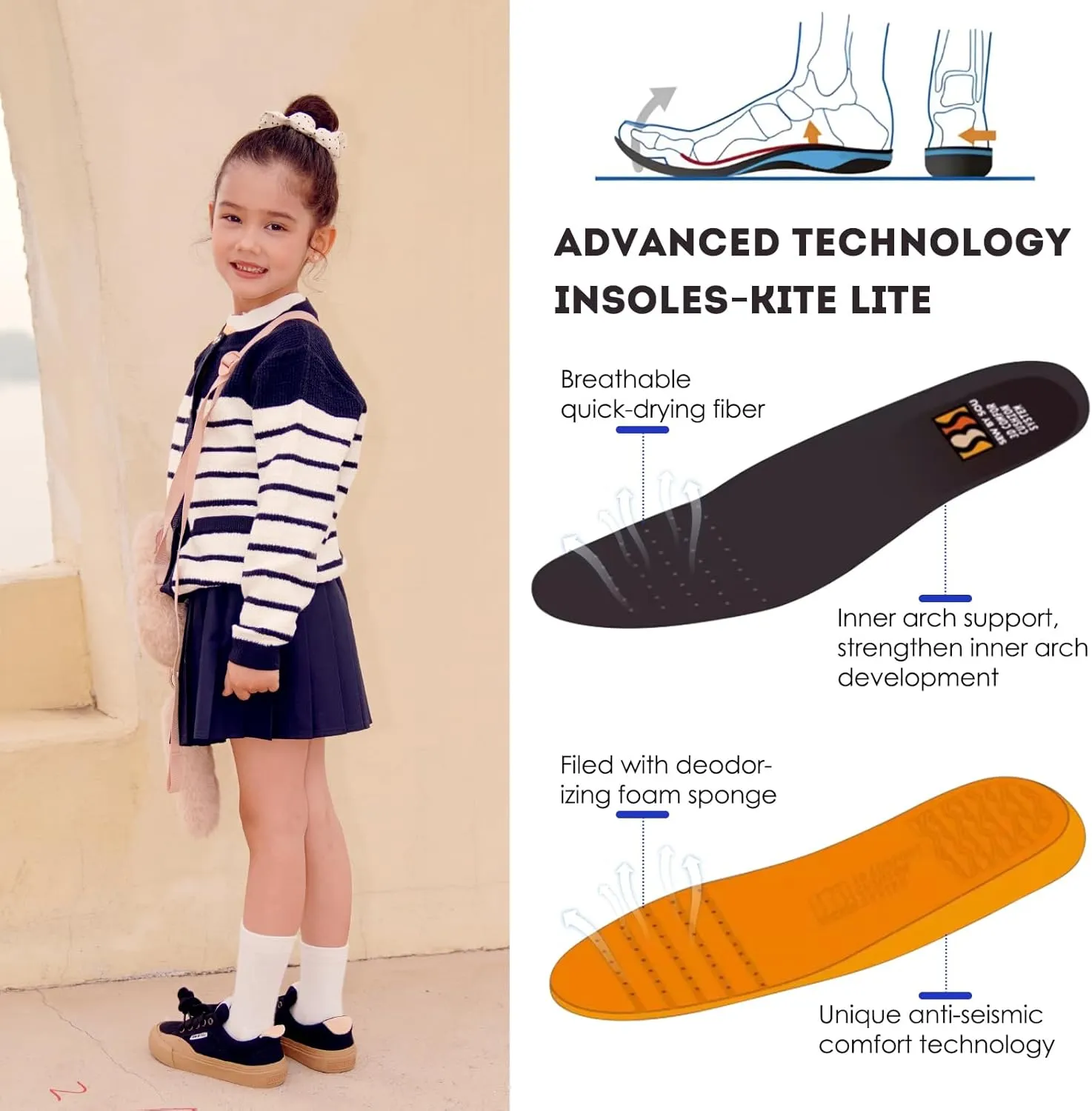Skateboard Shoes for Unisex-Child with Anti-Slip Trainers Low-top Skate Shoes Pro Models with Shock Absorption Properties