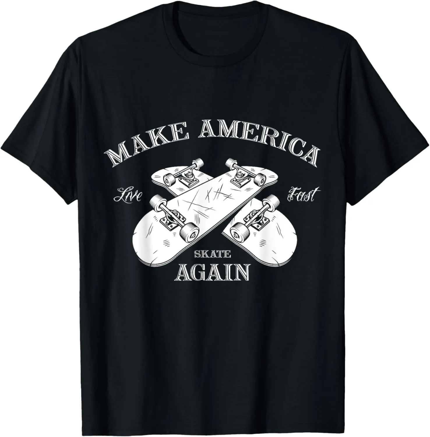 Skateboard Skateboarding Make America Skate Again T-Shirt