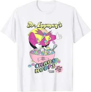 Sonic The Hedgehog Dr. Eggman's Chaos Hoops Cereal Retro T-Shirt