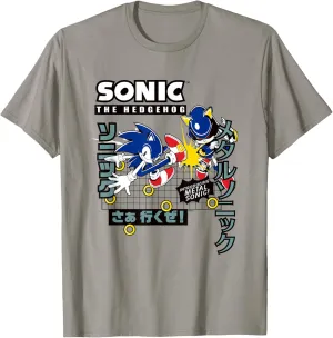 Sonic The Hedgehog Introducing Metal Sonic! Epic Fight Retro T-Shirt