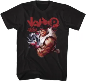 Street Fighter Video Martial Arts Arcade Game Hadouken Adult T-Shirt Tee